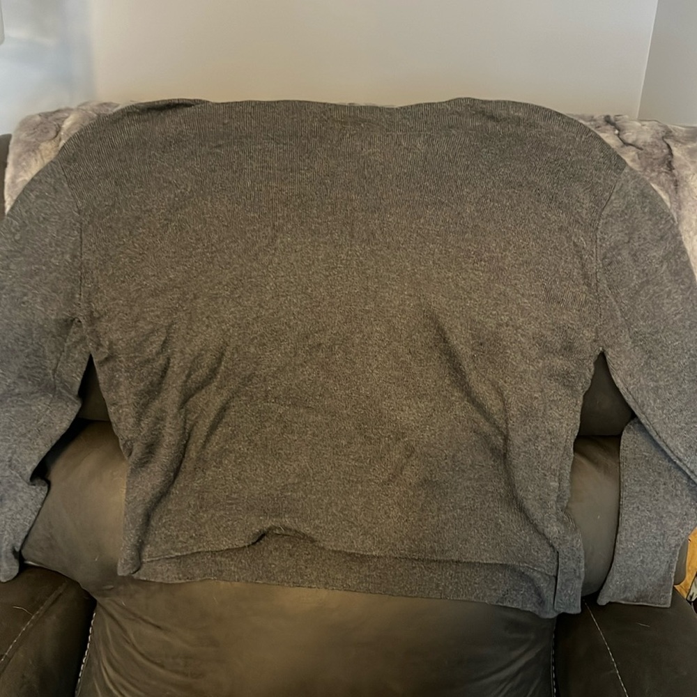 Size S gray hooded sweater